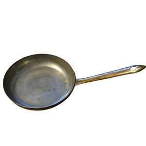 Antique or Vintage Copper Frying Pan or Skillet Stainless interior small size‎